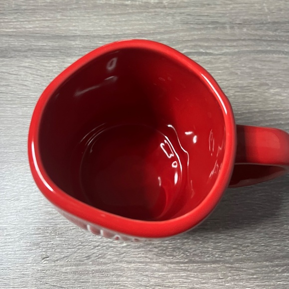 Rae Dunn “Happy Holla Days” Ceramic Coffee Mug Red Microwave & Dishwasher Safe - Picture 5 of 7